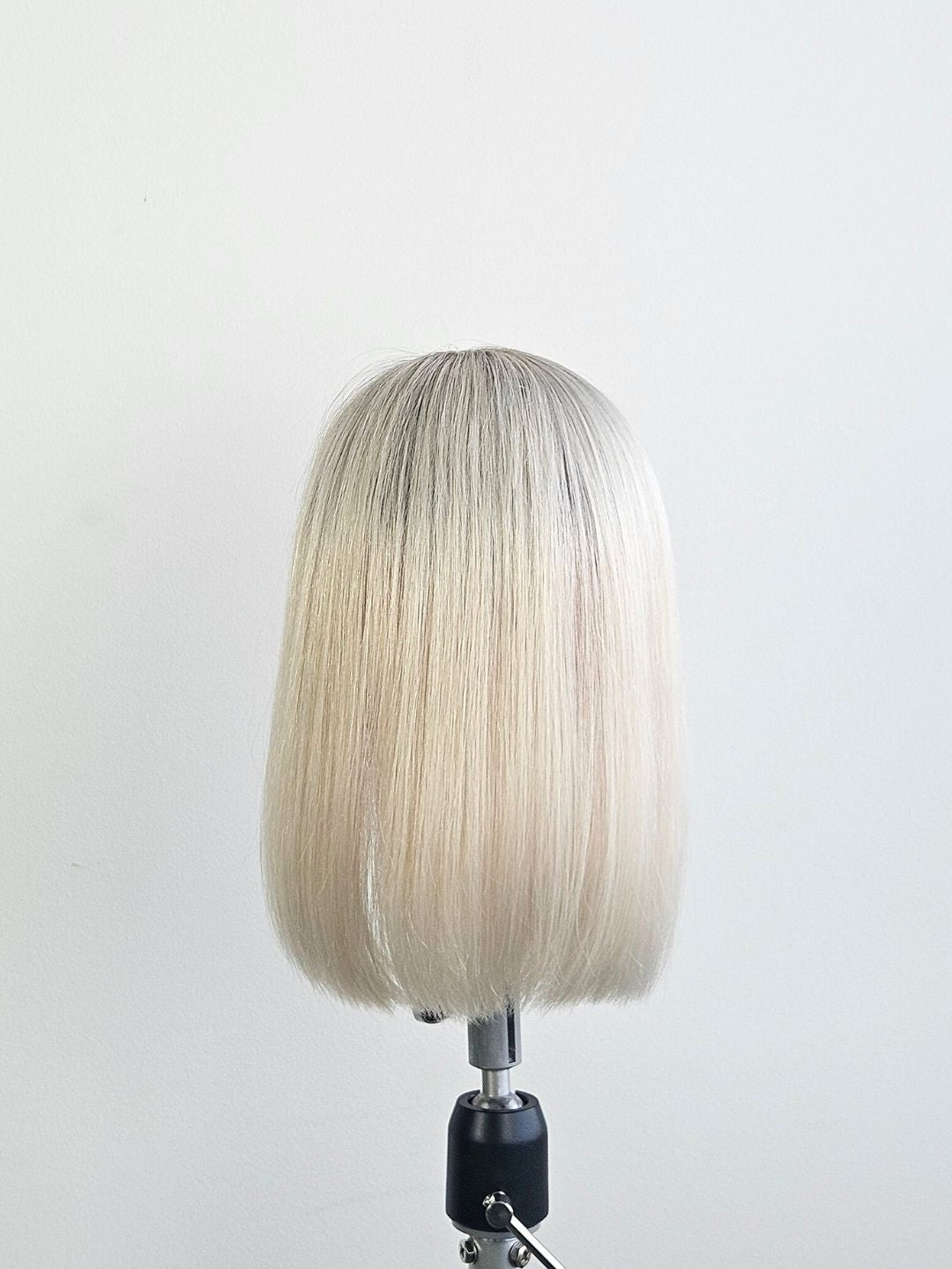 12” Lightest Ash Blonde Lace Front Topper