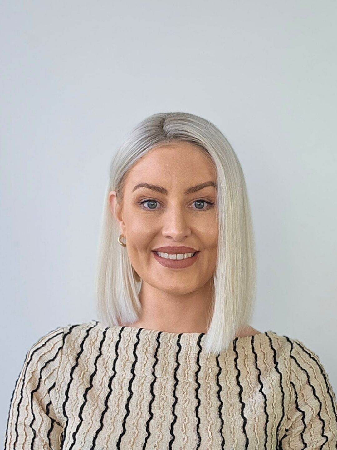 12” Lightest Ash Blonde Lace Front Topper