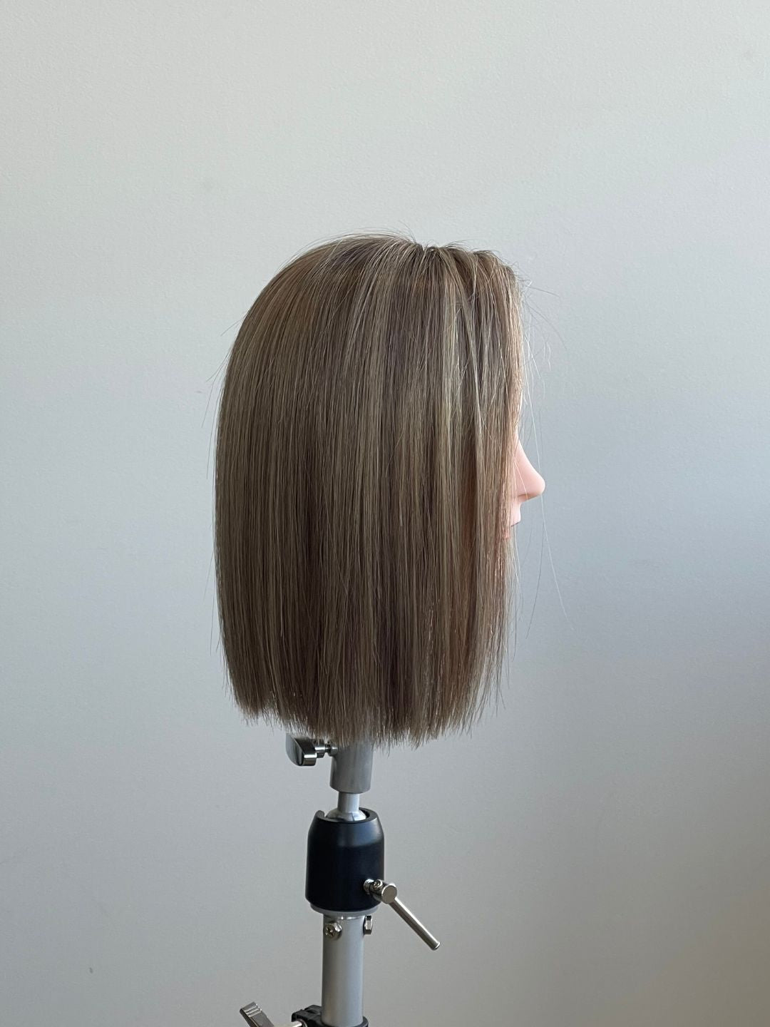 12" Light Ash Blonde Lace Front Topper