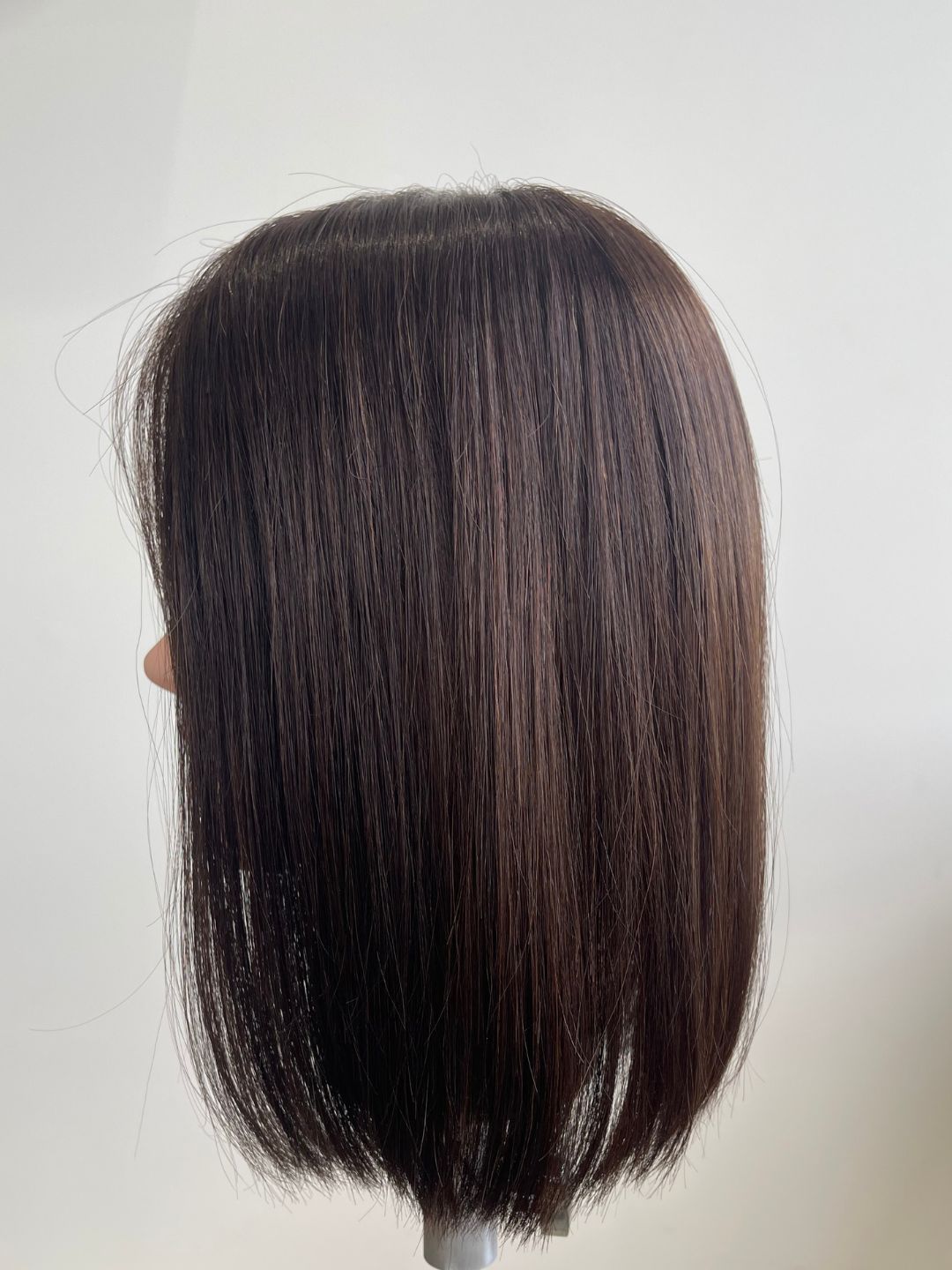 12" Deep Cocoa Lace Front Topper