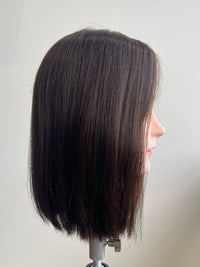 12" Deep Cocoa Lace Front Topper