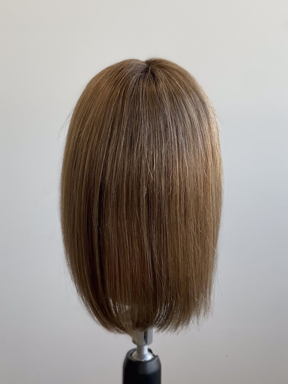 12” Light Brunette with Highlights Lace Front Topper