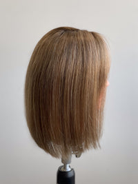 12” Light Brunette with Highlights Lace Front Topper