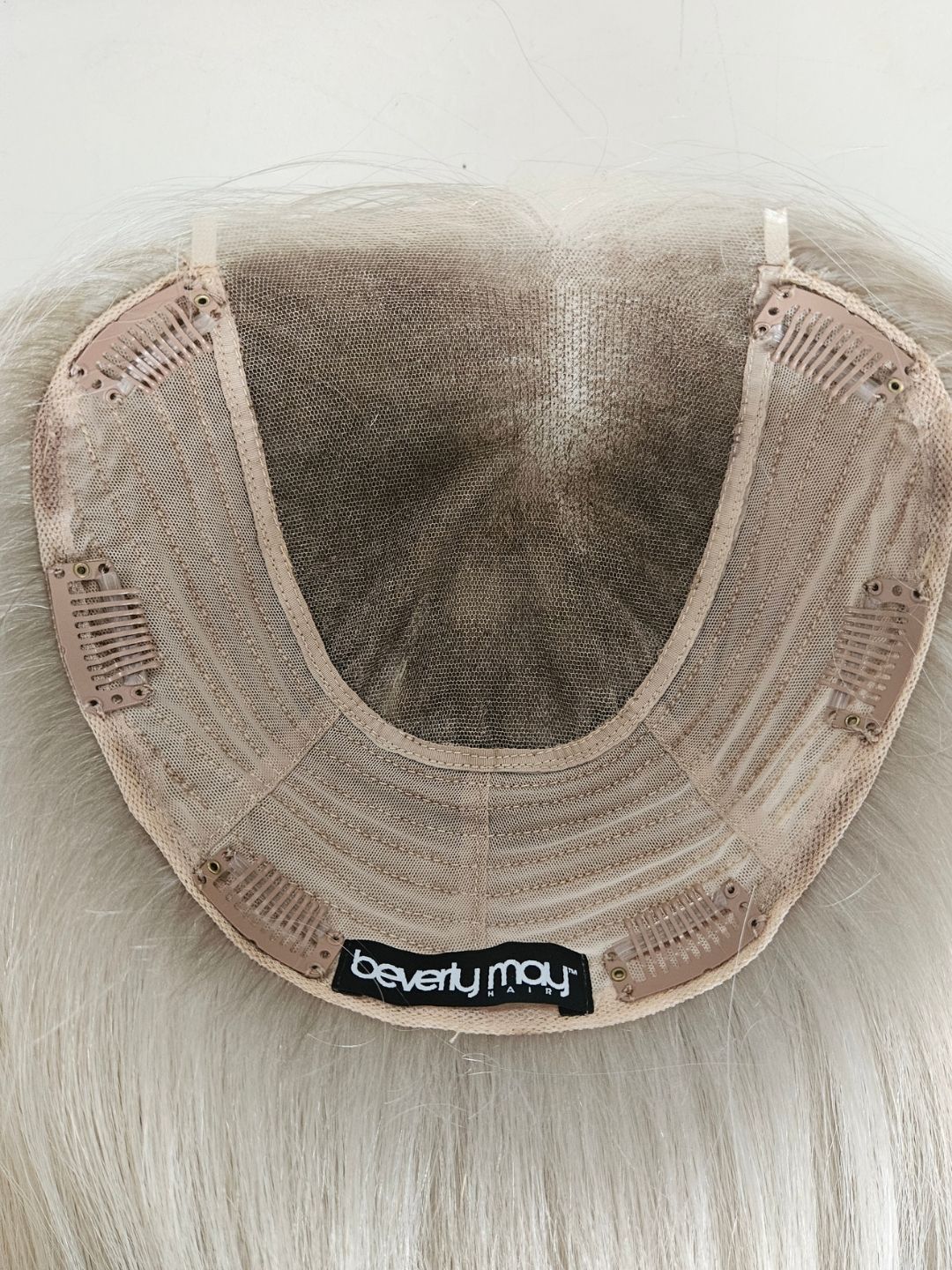 12” Lightest Ash Blonde Lace Front Topper