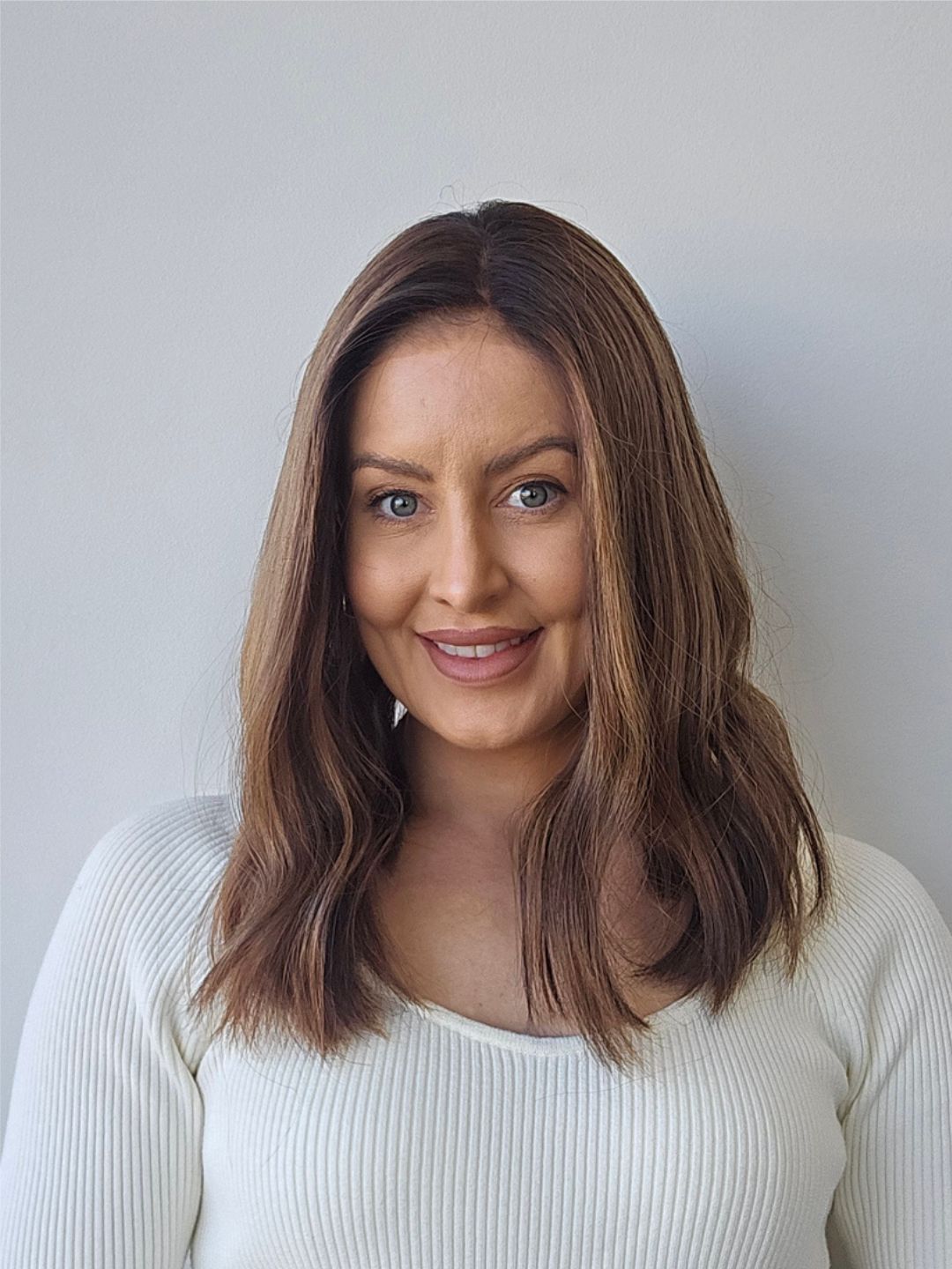 16" Light Brown Balayage Lace front Topper