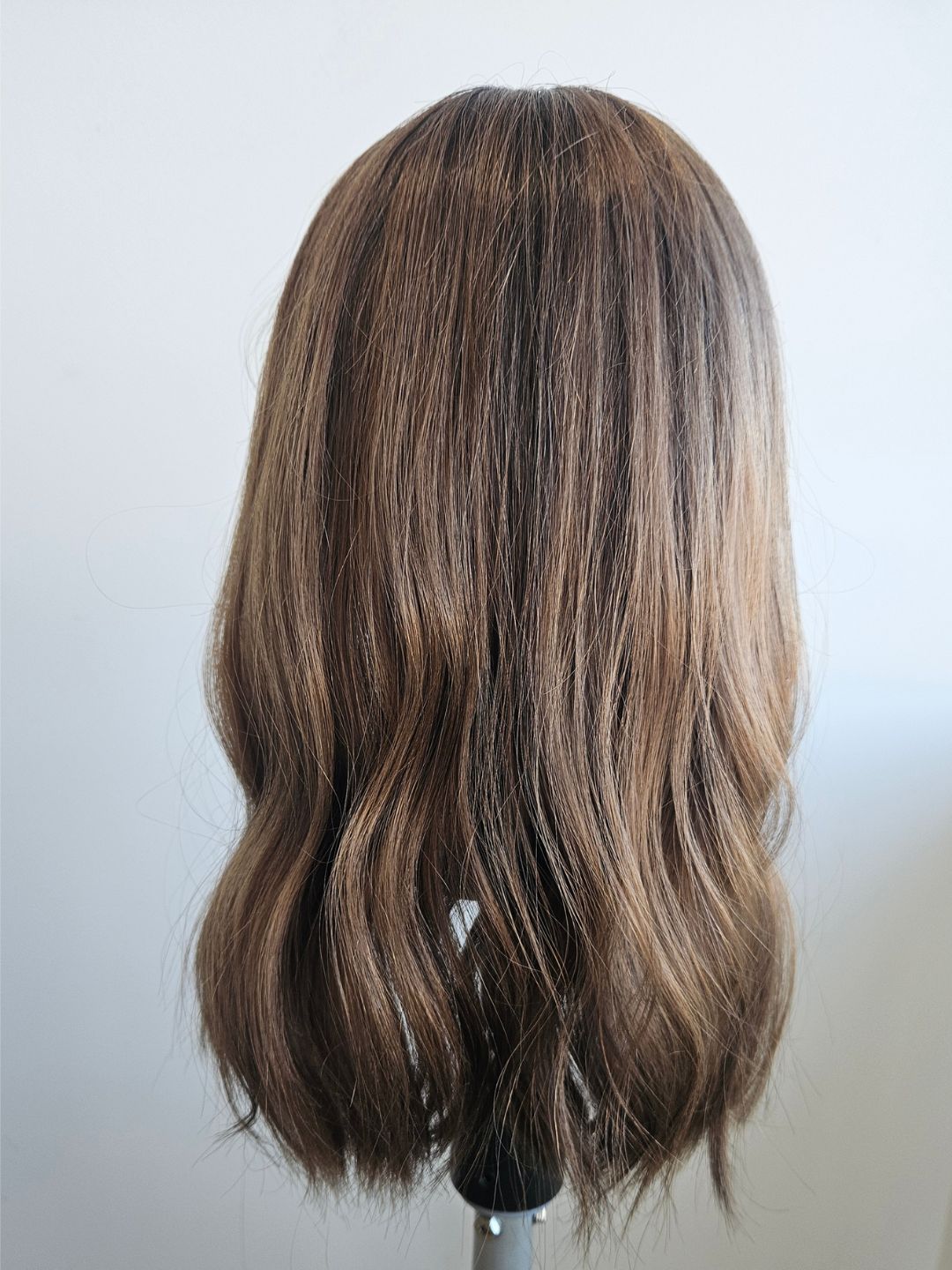 16" Light Brown Balayage Lace front Topper