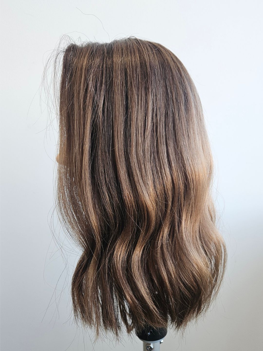 16" Light Brown Balayage Lace front Topper