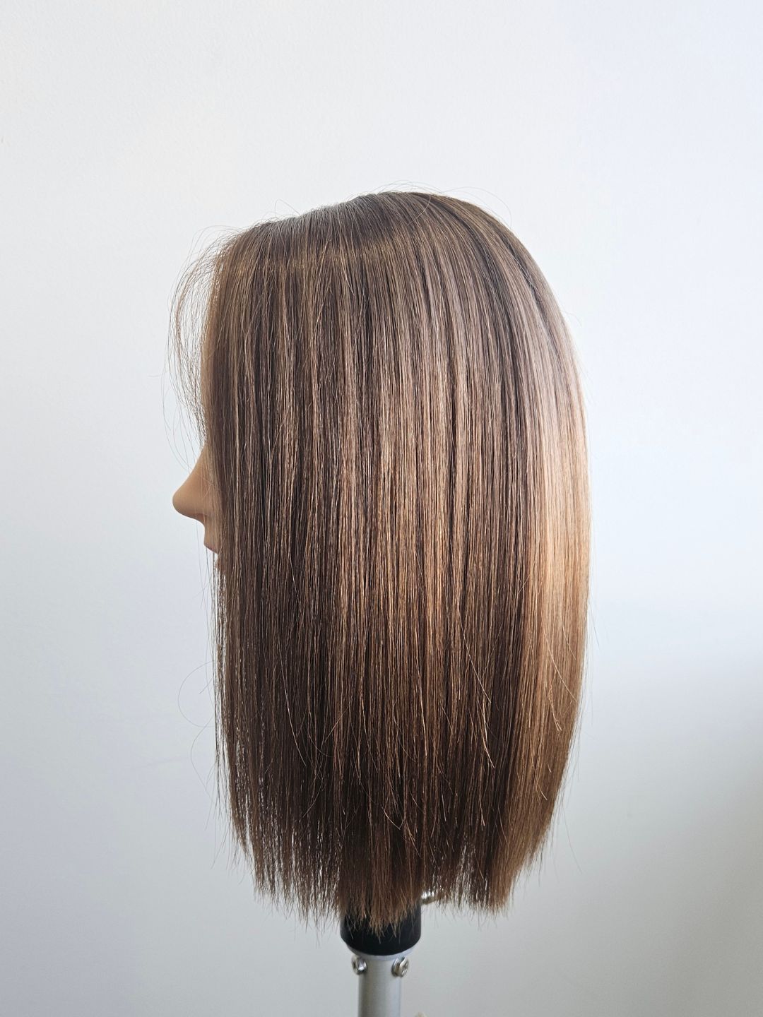 14" Warm Brunette Lace front Topper