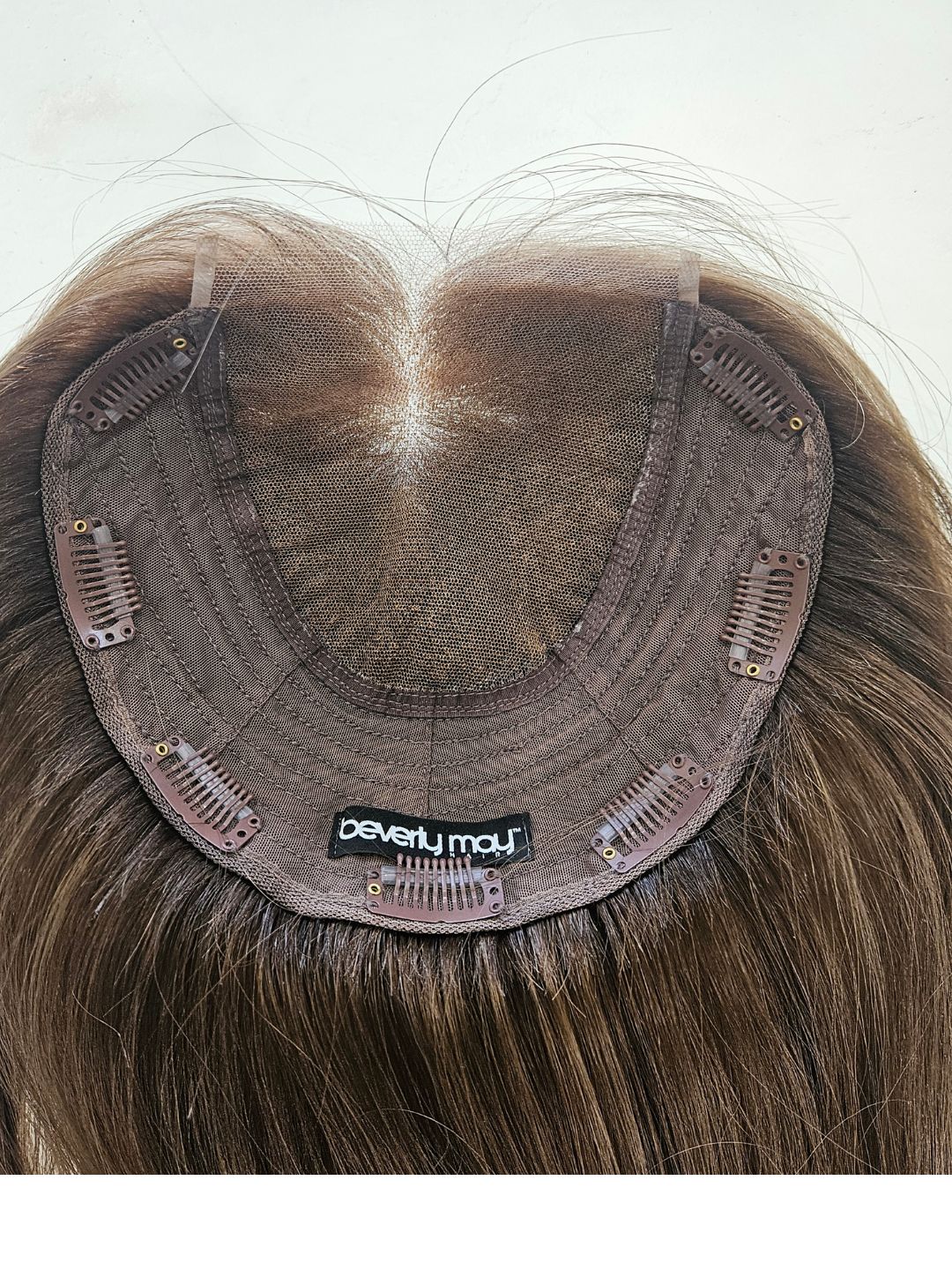 14" Warm Brunette Lace front Topper