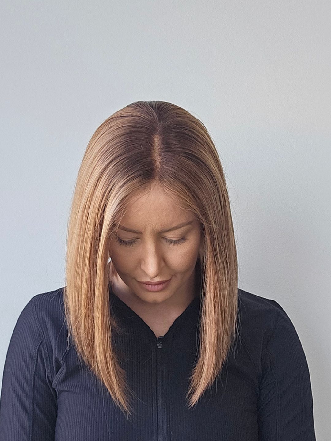 14" Warm Brunette Lace front Topper