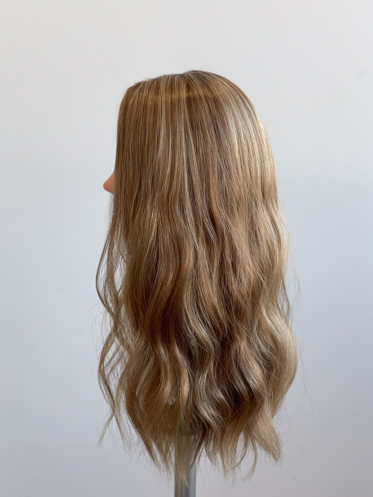18” Warm Beige Blonde Silk Topper