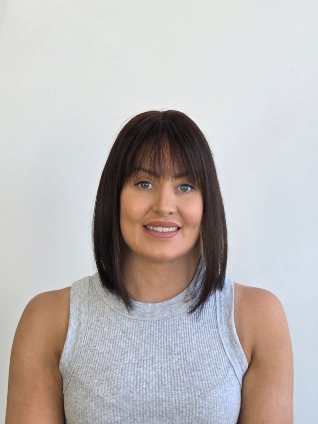 12" Dark brown Mono topper with Fringe