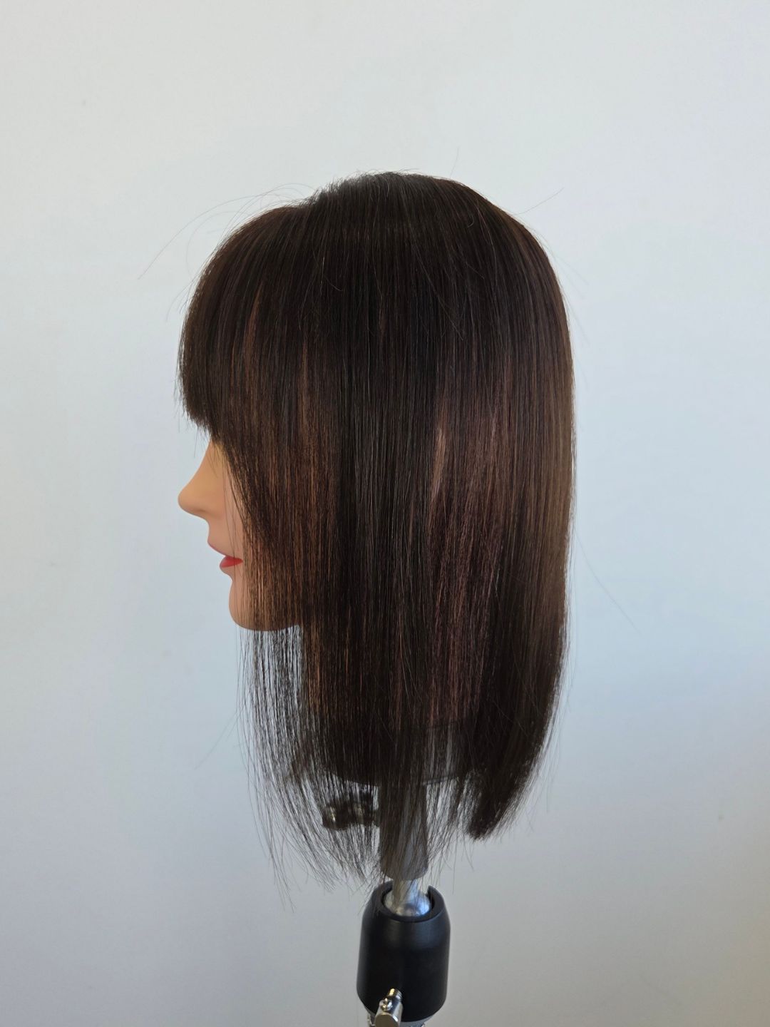 12" Dark brown Mono topper with Fringe