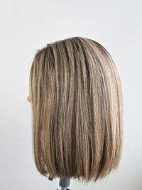 12" Medium golden blonde Lace front wig