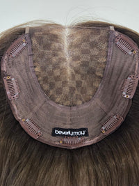 12" Truffle brown Lace front topper