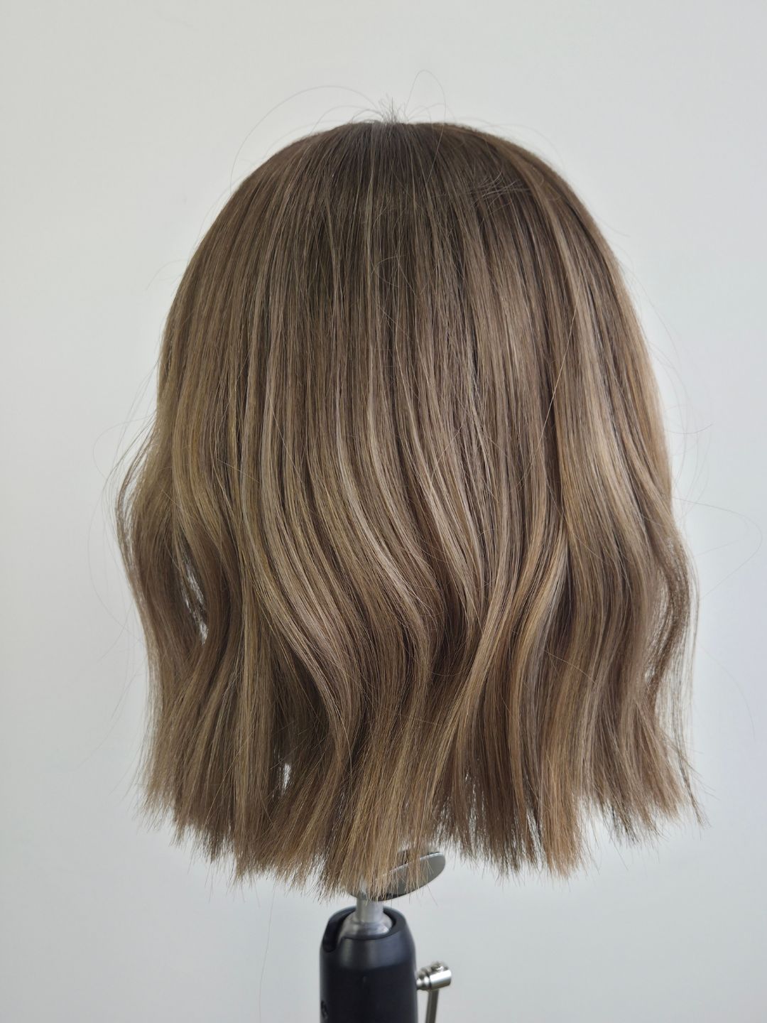 12" Truffle brown Lace front topper