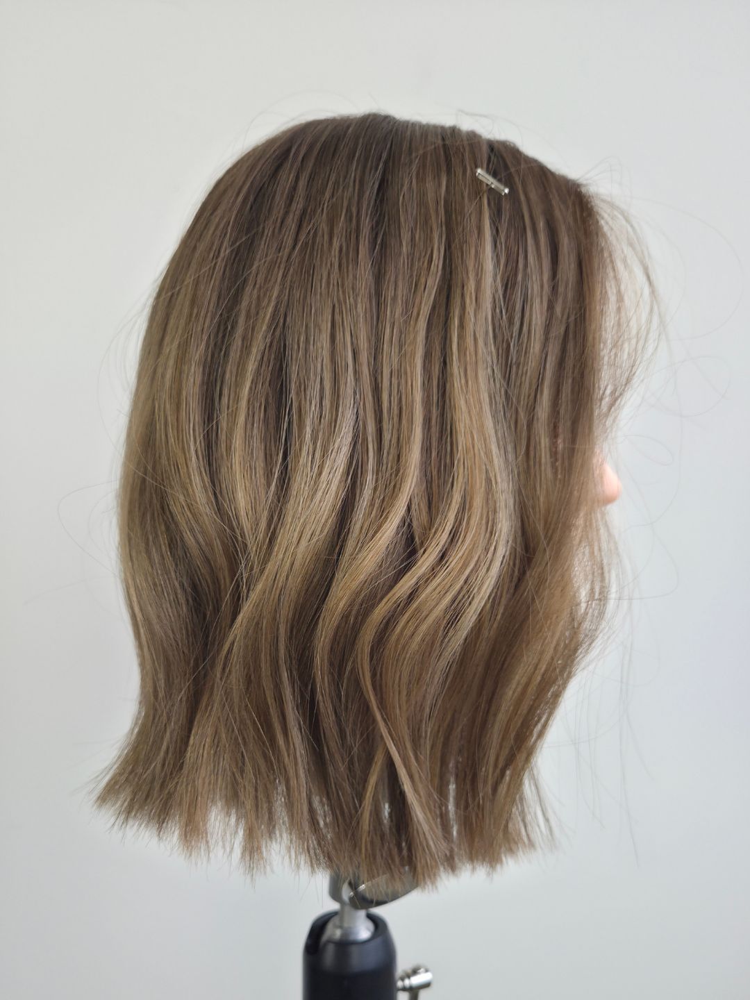12" Truffle brown Lace front topper