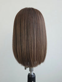 12" mushroom brunette Lace front topper
