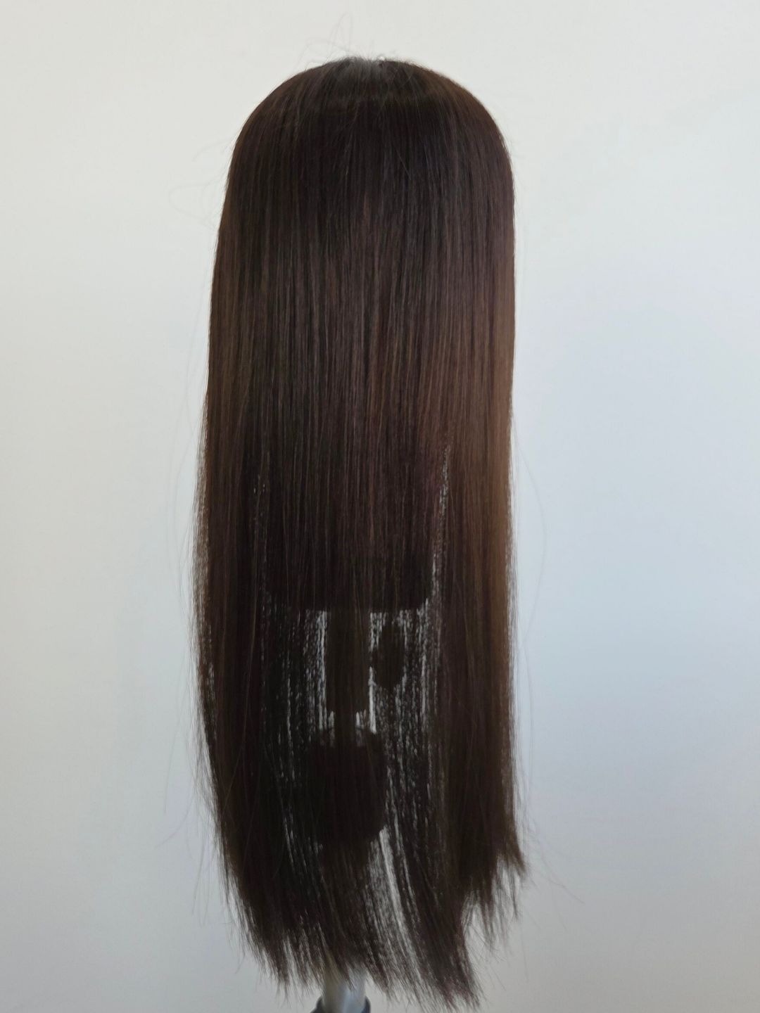 18" Dark Brown Mono topper with Fringe