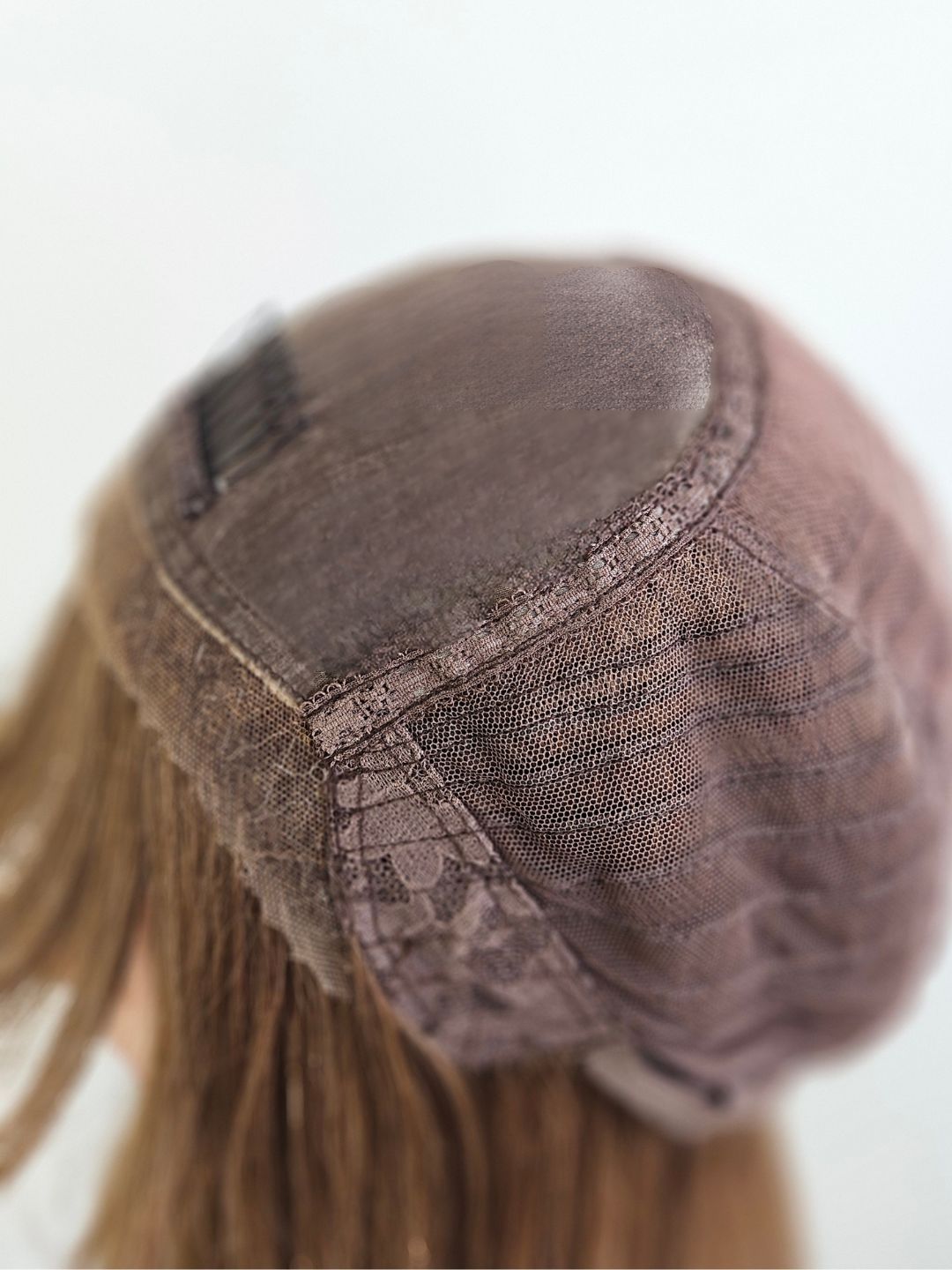 18" Golden Bronde balayage Lace front/ Silk top Wig