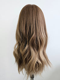 18" Golden Bronde balayage Lace front/ Silk top Wig