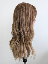 18" Golden Bronde balayage Lace front/ Silk top Wig