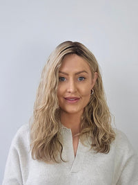 18" Curly Dimensional Blonde Silk Topper