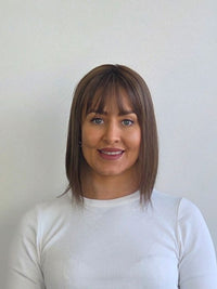 12" Latte brown mono topper with Fringe