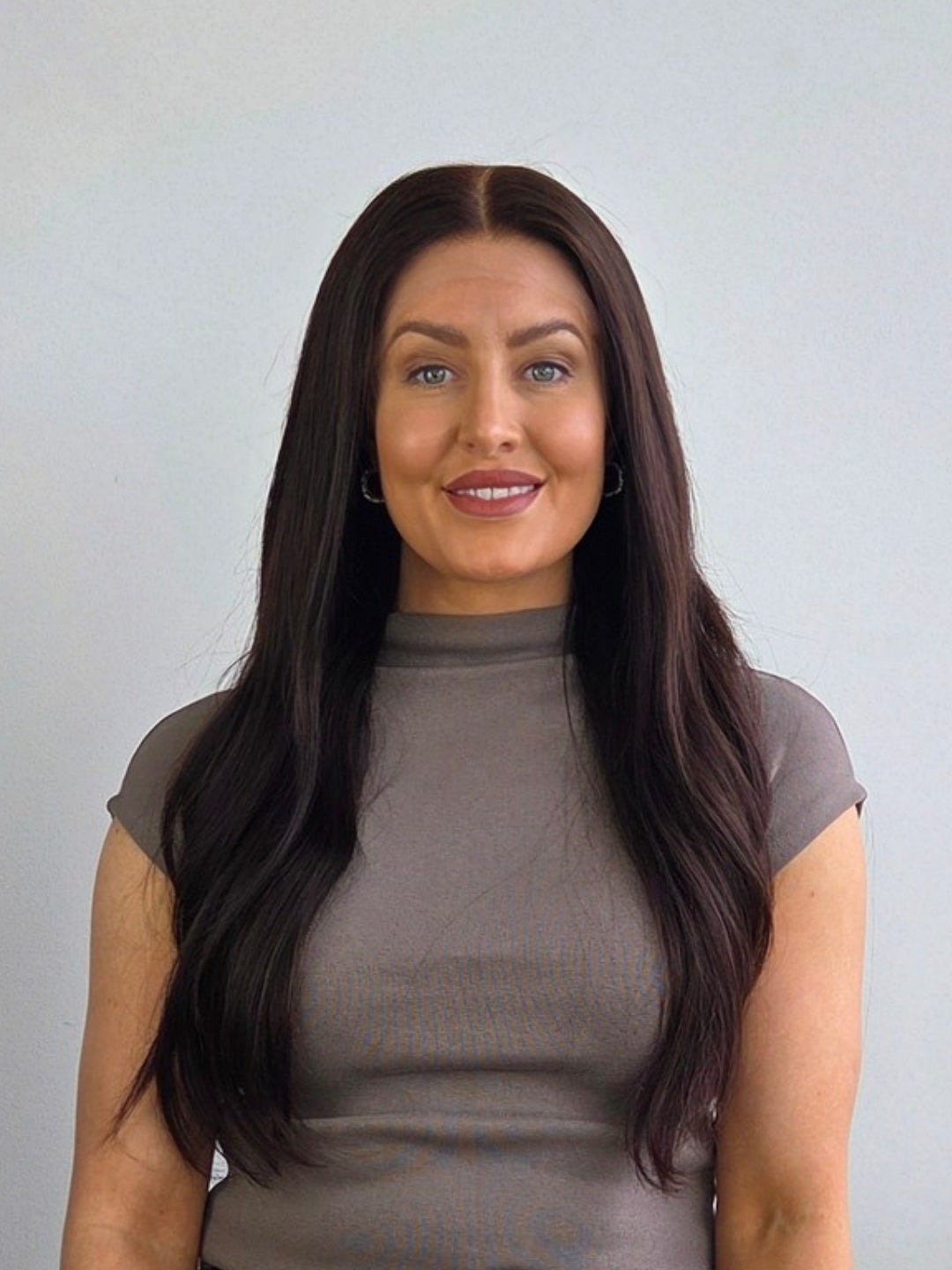22" Dark brown Luxe Lace front wig