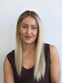20" Bright beige Blonde Lace Front Topper 8x8