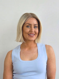 10" Platinum blonde Lace front wig