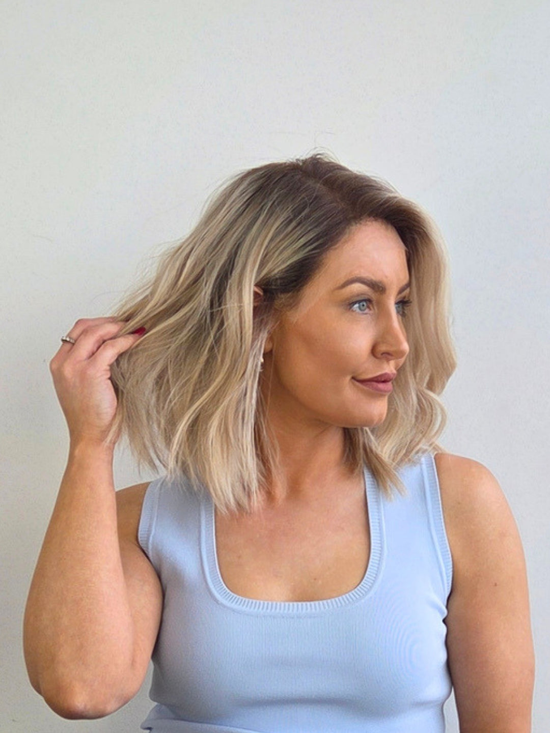 14" Champagne sand Lace front Wig