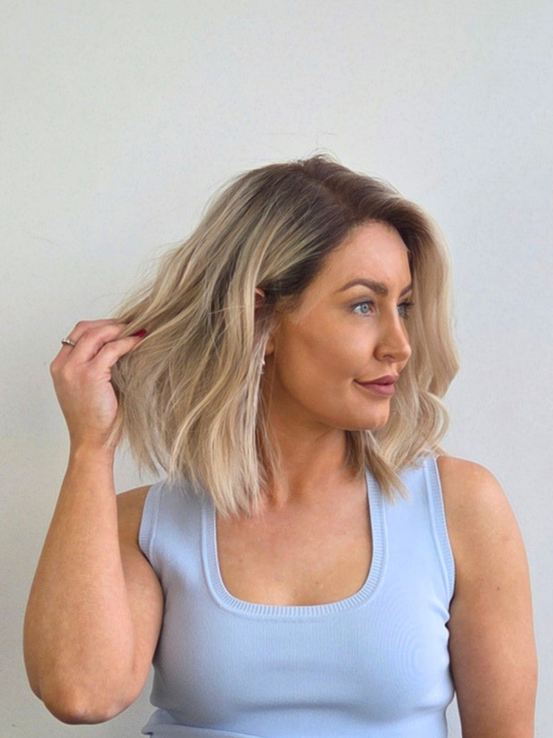 14" Champagne sand Lace front Wig