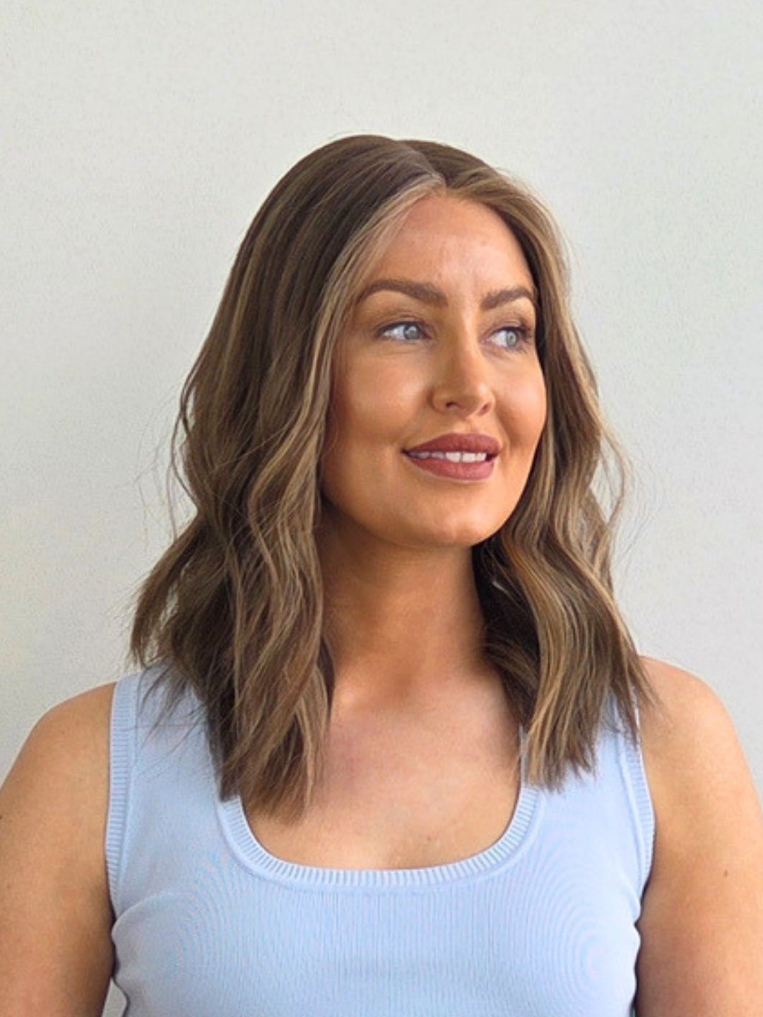 16" Truffle brown Lace front wig
