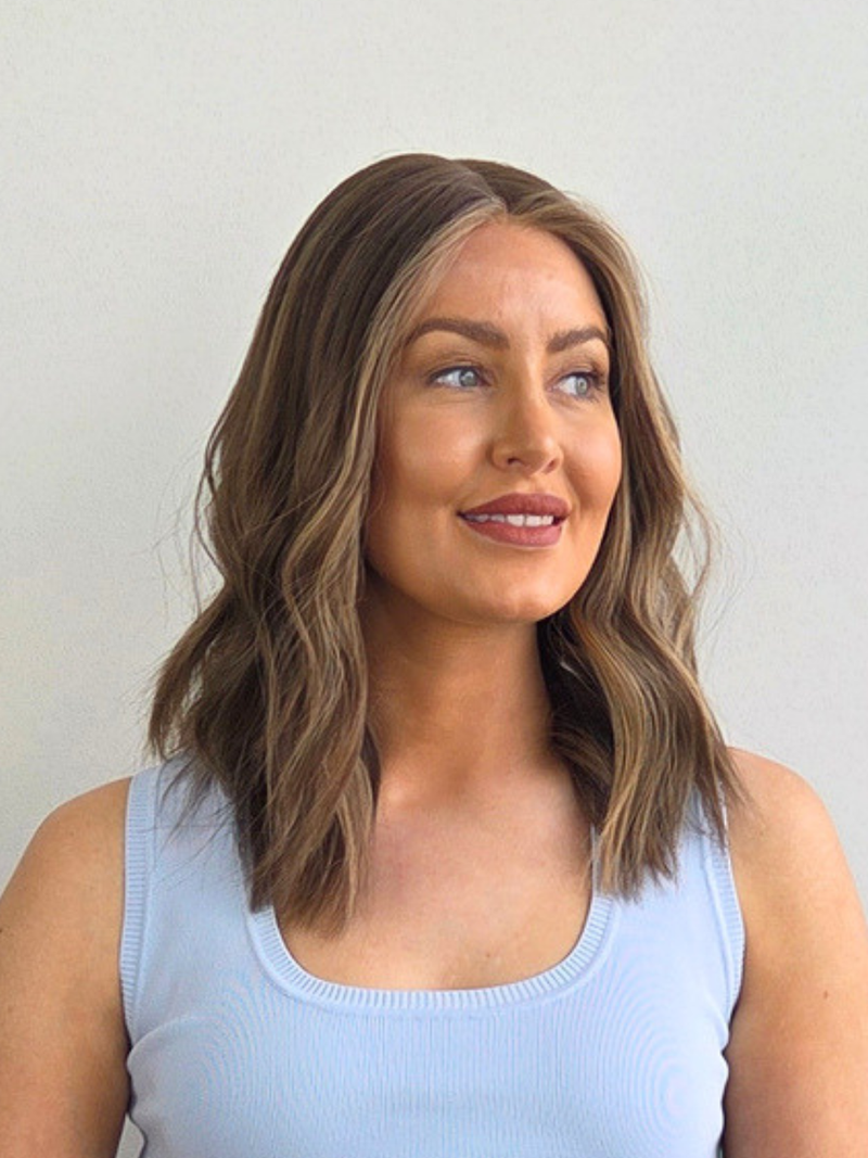 16" Truffle brown Lace front wig