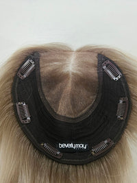 20" Platinum blonde closed Lace Topper