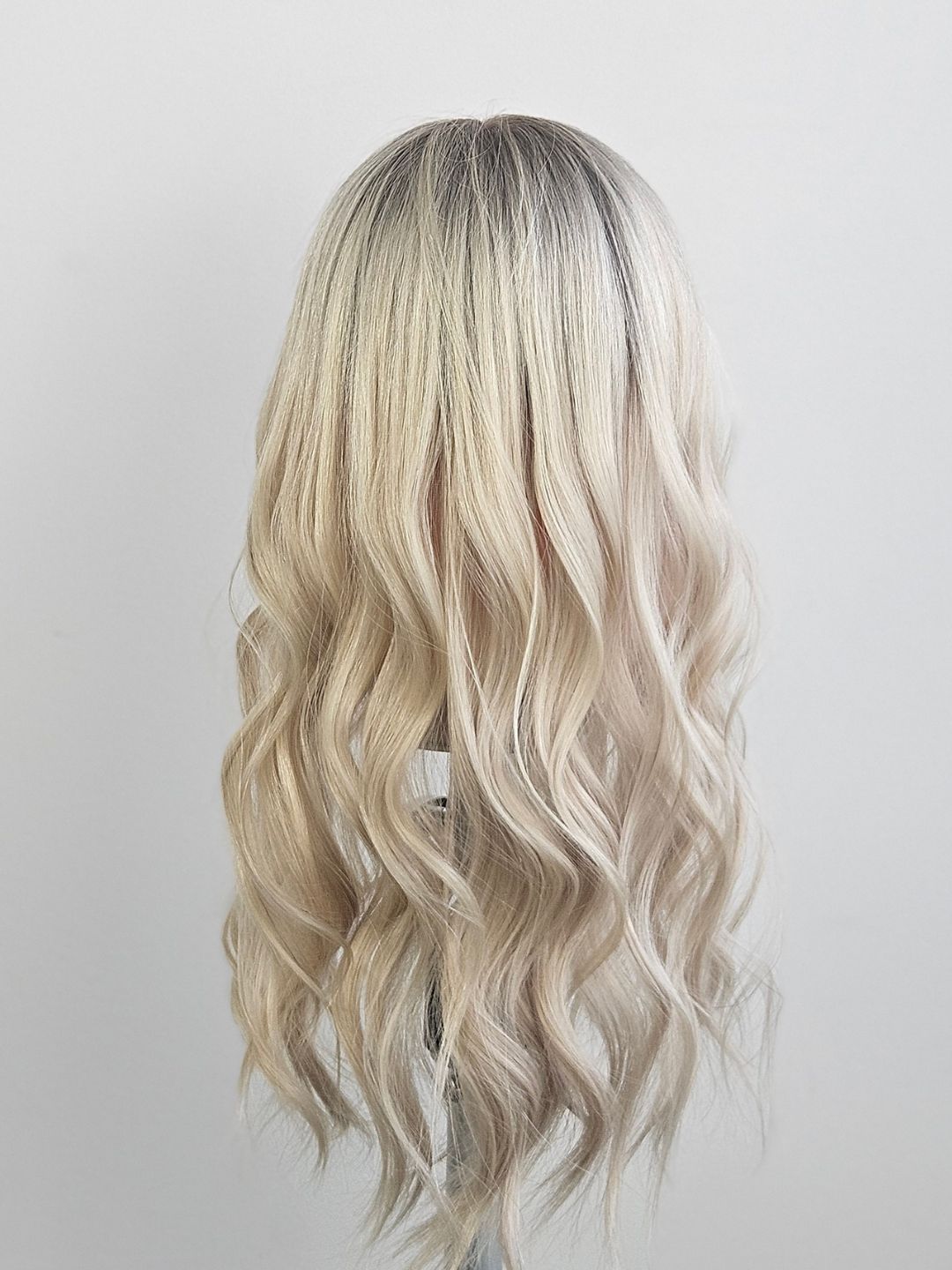 20" Platinum blonde closed Lace Topper