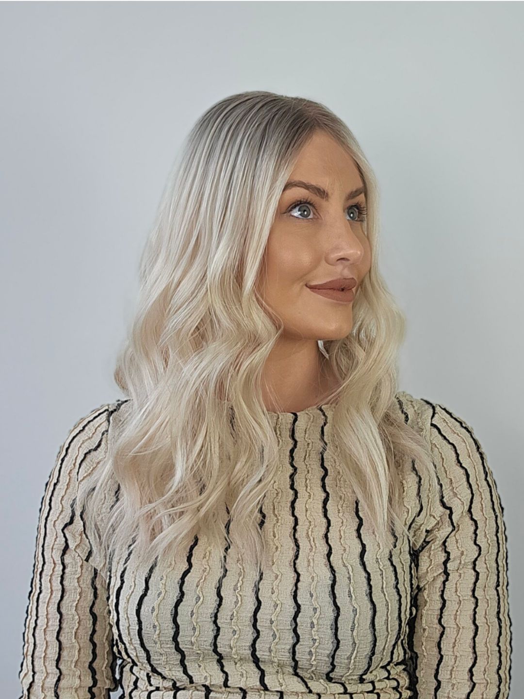 20" Platinum blonde closed Lace Topper