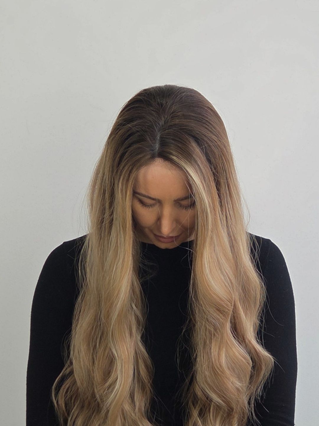24" Champange blonde Lace front Topper