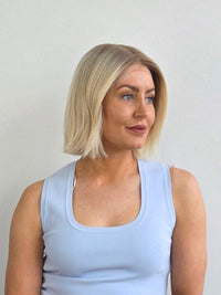 10" Platinum blonde Lace front wig