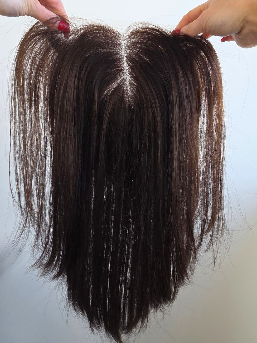 16" Dark brown T-lace frontal topper