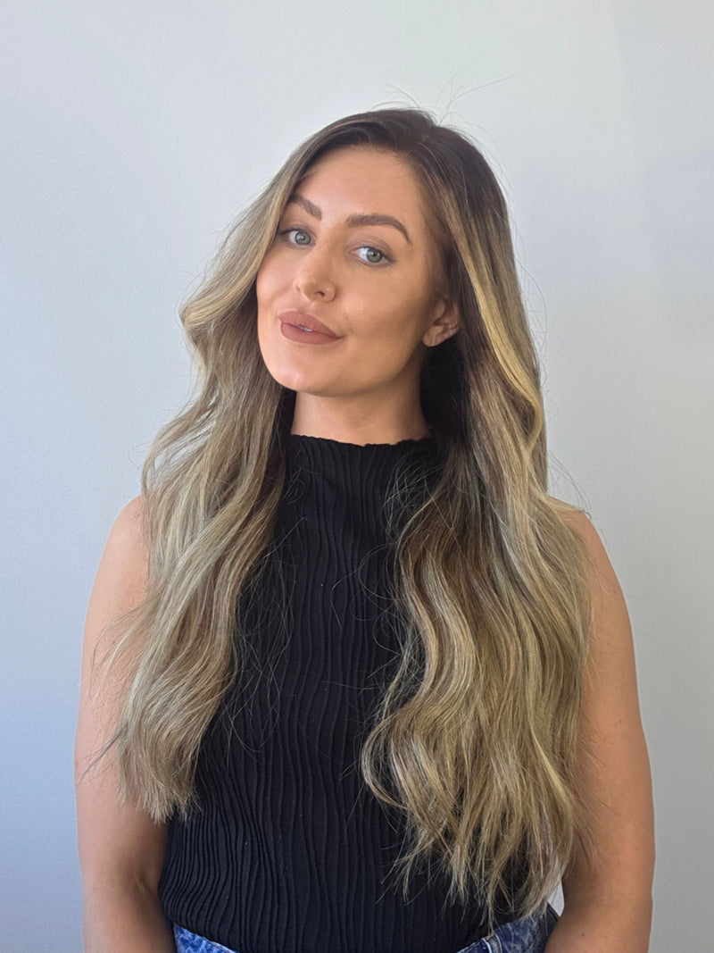 22" Luxe Lace front Honey blonde balayage