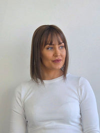 12" Latte brown mono topper with Fringe