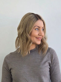 14" Sandy blonde Lace front Topper