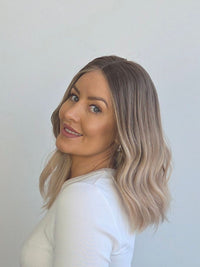 16" Cool bronde balayage Lace front wig