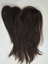16" Dark brown T-lace frontal topper