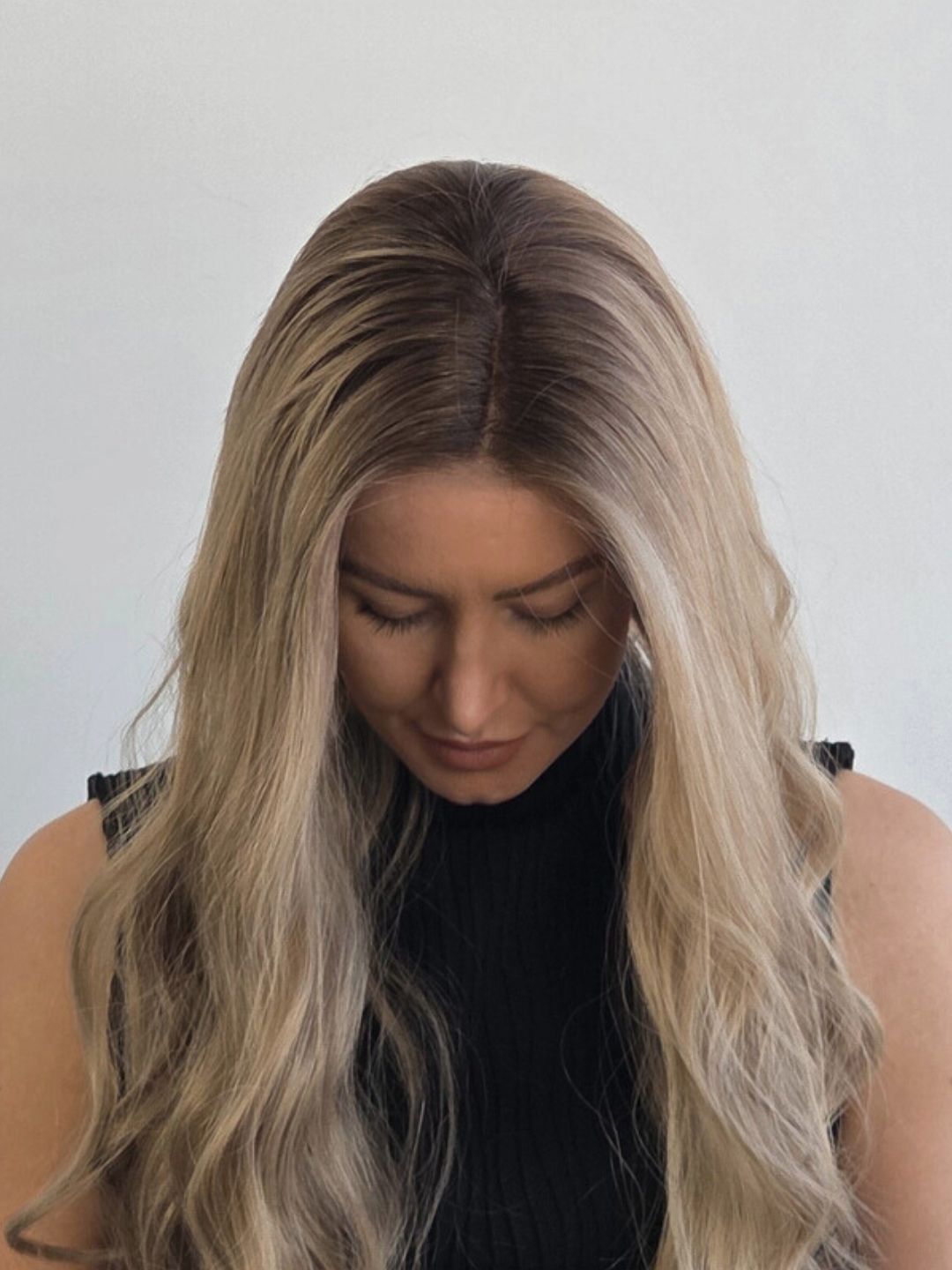 22" Neutral bronde balayage Lace front topper 22"