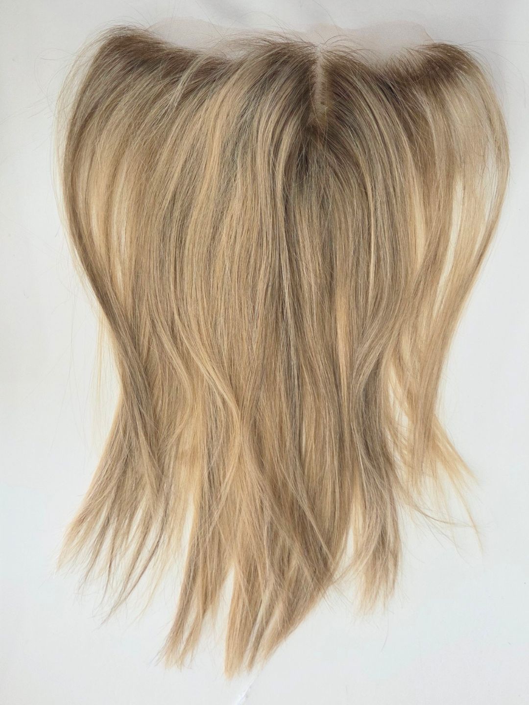 16" Dimensional blonde T-lace frontal topper