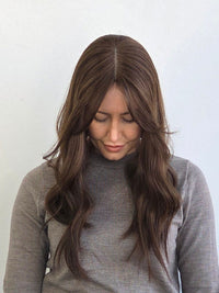 20" Chocolate Brown silk topper