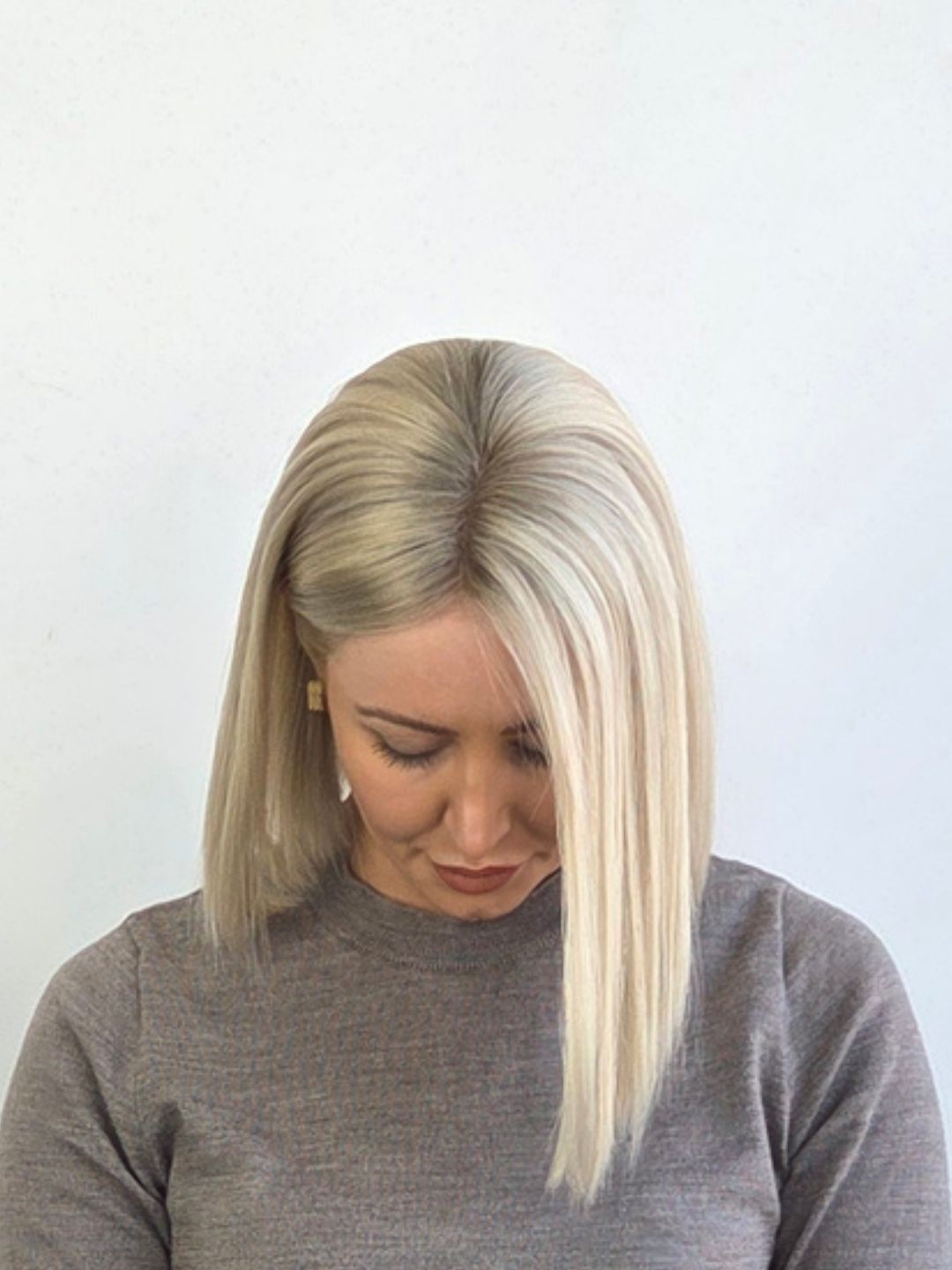 12" Platinum blonde Lace front Topper